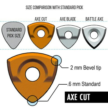 BOG STREET　AXE Series Picks (Edge-to-edge-texture) Original Mixed 6-Pack / ピック ギター【  ゆうパケット対応可能】