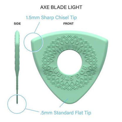 BOG STREET　AXE BLADE LIGHT: SMOOTH-EDGE 6-pack / ピック ギター 【ゆうパケット対応可能】